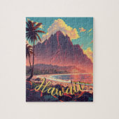 stijl Hawaiian Travel Honolulu Mid-Pacific Legpuzzel (Verticaal)