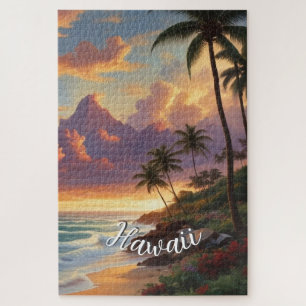 stijl Hawaiian Travel Honolulu Mid-Pacific Legpuzzel