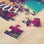  stijl Hawaiian Travel Honolulu Mid-Pacific Legpuzzel (Zijkant)