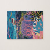  stijl Hawaiian Travel Honolulu Mid-Pacific Legpuzzel (Horizontaal)