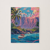  stijl Hawaiian Travel Honolulu Mid-Pacific Legpuzzel (Verticaal)
