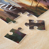  stijl Hawaiian Travel Honolulu Mid-Pacific Legpuzzel (Zijkant)