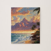  stijl Hawaiian Travel Honolulu Mid-Pacific Legpuzzel (Verticaal)