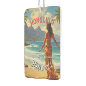  stijl Hawaiian Travel Honolulu Mid-Pacific Luchtverfrisser (Links)