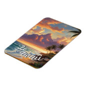  stijl Hawaiian Travel Honolulu Mid-Pacific Magneet (Linkerzijde)