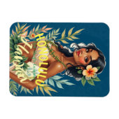  stijl Hawaiian Travel Honolulu Mid-Pacific Magneet (Horizontaal)