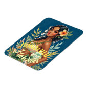  stijl Hawaiian Travel Honolulu Mid-Pacific Magneet (Linkerzijde)