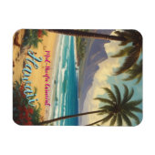  stijl Hawaiian Travel Honolulu Mid-Pacific Magneet (Horizontaal)
