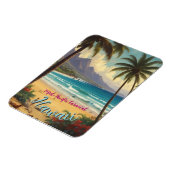  stijl Hawaiian Travel Honolulu Mid-Pacific Magneet (Linkerzijde)
