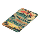 stijl Hawaiian Travel Honolulu Mid-Pacific Magneet (Linkerzijde)
