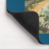  stijl Hawaiian Travel Honolulu Mid-Pacific Muismat (Hoek)