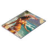  stijl Hawaiian Travel Honolulu Mid-Pacific Notitieboek (Linkerzijde)