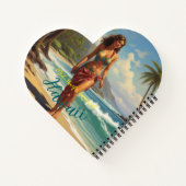 stijl Hawaiian Travel Honolulu Mid-Pacific Notitieboek (Achterkant)
