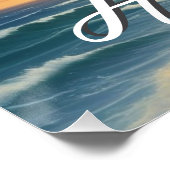  stijl Hawaiian Travel Honolulu Mid-Pacific Perfect Poster (Hoek)