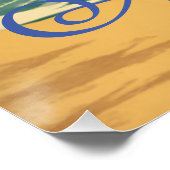  stijl Hawaiian Travel Honolulu Mid-Pacific Perfect Poster (Hoek)