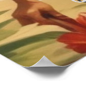 stijl Hawaiian Travel Honolulu Mid-Pacific Poster (Hoek)