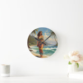  stijl Hawaiian Travel Honolulu Mid-Pacific Ronde Klok (Huis)