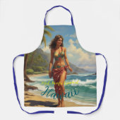 stijl Hawaiian Travel Honolulu Mid-Pacific Schort (Voorkant)