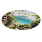  stijl Hawaiian Travel Honolulu Mid-Pacific Snijplank (Hoek)