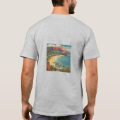  stijl Hawaiian Travel Honolulu Mid-Pacific T-shirt (Achterkant)