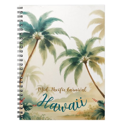 stijl Hawaiian Travel Honolulu Notitieboek (Voorkant)