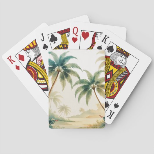  stijl Hawaiian Travel Honolulu Pokerkaarten (Achterkant)