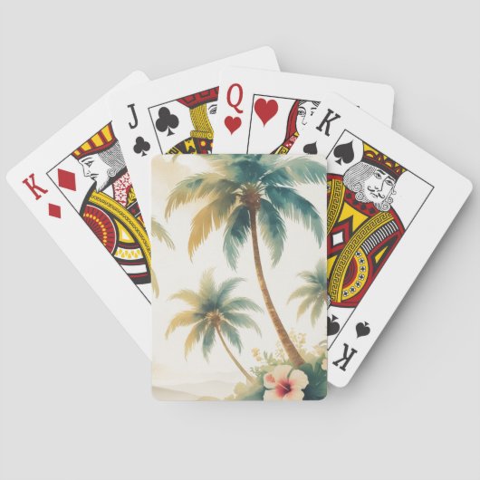  stijl Hawaiian Travel Honolulu Pokerkaarten (Achterkant)