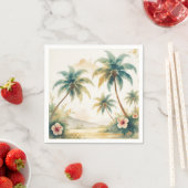  stijl Hawaiian Travel Honolulu Servet (Insitu)