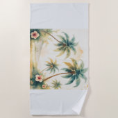  stijl Hawaiian Travel Honolulu Strandlaken (Voorkant)