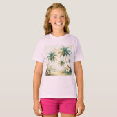 stijl Hawaiian Travel Honolulu T-shirt (Voorkant volledig)