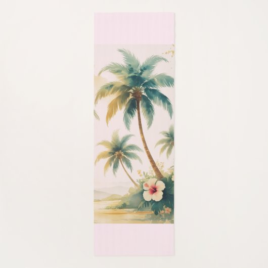  stijl Hawaiian Travel Honolulu Yogamat (Achterkant)