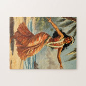  stijl Hawaiian Travel Hula Meisje Dansen Legpuzzel (Horizontaal)