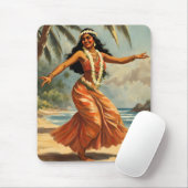  stijl Hawaiian Travel Hula Meisje Dansen Muismat (Met muis)
