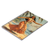 stijl Hawaiian Travel Hula Meisje Dansen Notitieboek (Linkerzijde)