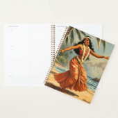  stijl Hawaiian Travel Hula Meisje Dansen Planner (Display)