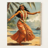  stijl Hawaiian Travel Hula Meisje Dansen Planner (Achterkant)