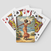 stijl Hawaiian Travel Hula Meisje Dansen Pokerkaarten (Achterkant)