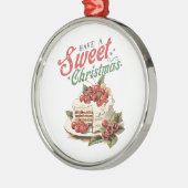  stijl hebben een zoete kersttaart metalen ornament (Links)