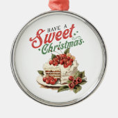  stijl hebben een zoete kersttaart metalen ornament (Voorkant)