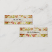  stijl heldere bloemen mini visitekaartje (Voorkant / Achterkant)