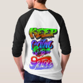 Stijl: Heren Basic 3/4 Mouwen Raglan T-Shirt Hit a (Achterkant)