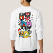 Stijl: Heren Basic Sweatshirt Doe elke outdoor act (Achterkant)