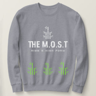 Stijl: Heren Basic Sweatshirt( Grijs levendig) Trui