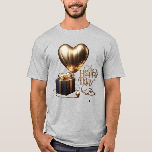 Stijl: Heren Basic T-Shirt Comfortabel, casual en (Voorkant)