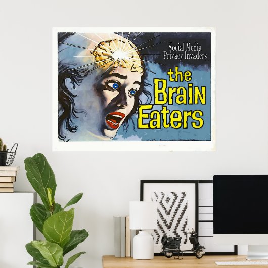  stijl, hersenoater, flake cinema poster (Thuiskantoor)