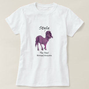 Stijl het T-shirt-Shirt van de Stal-Horned Unicorn T-shirt