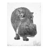  Stijl Hippopotamus Poster/Druk! Foto Afdruk (Voorkant)