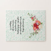  stijl hoest bloemen Faith Puzzle Legpuzzel (Horizontaal)