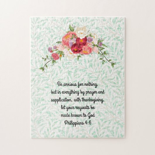  stijl hoest bloemen Faith Puzzle Legpuzzel (Verticaal)