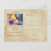  stijl Holly Merry Christmas Foto Briefkaart (Achterkant)